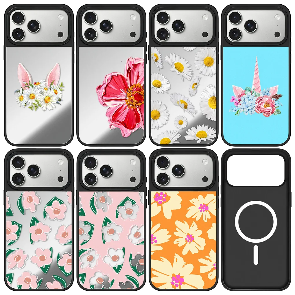 Daisy Pink Flower Mirror Surface Magnetic Case: Compatible with IPhone 17 16 15 14 13 12 Pro Max 17 Air
Daisy Pink Flower Mirror Surface Magnetic Case: Compatible with IPhone 17 16 15 14 13 12 Pro Max 17 Air