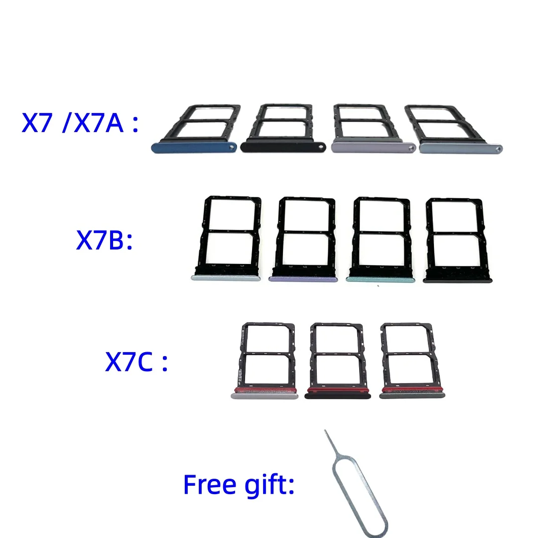 SIM Card Tray Adapter chip slot drawer Holder Replacement Part For Huawei Honor X7 X7A X7B X7C RKY-LX2 CLK-LX1/LX2 drawer chip
SIM Card Tray Adapter chip slot drawer Holder Replacement Part For Huawei Honor X7 X7A X7B X7C RKY-LX2 CLK-LX1/LX2 drawer chip