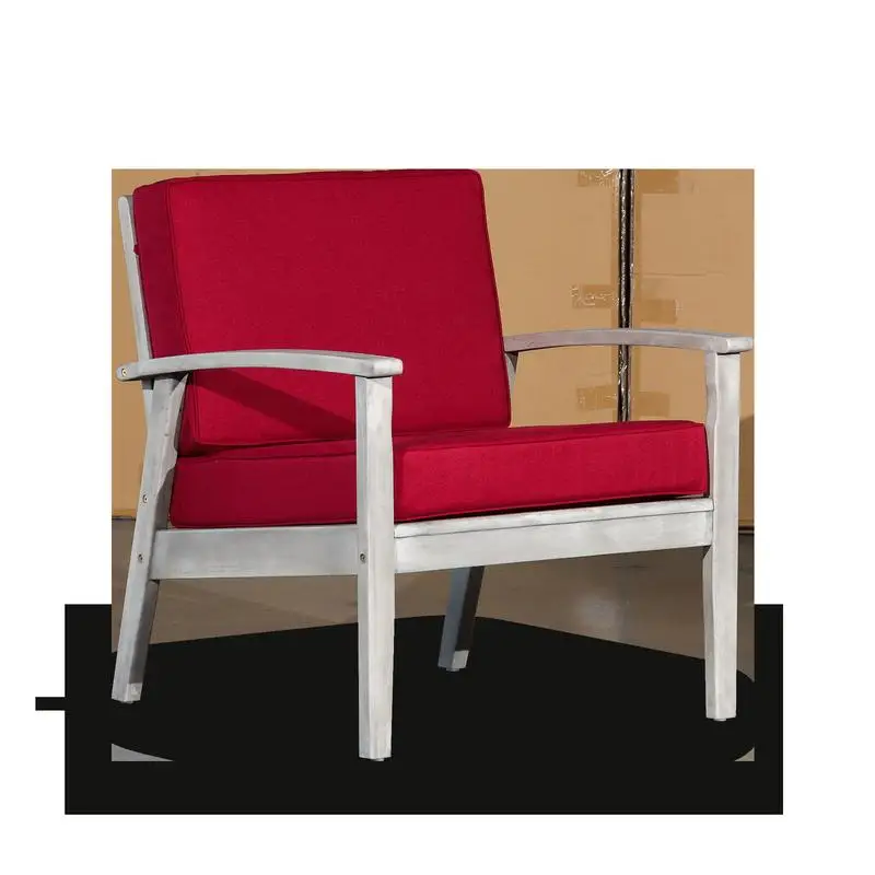 Deep Seat Eucalyptus Chair with Silver Gray Finish and Burgundy Cushion - Comfortable Outdoor Furniture for Relaxation and
Deep Seat Eucalyptus Chair with Silver Gray Finish and Burgundy Cushion - Comfortable Outdoor Furniture for Relaxation and