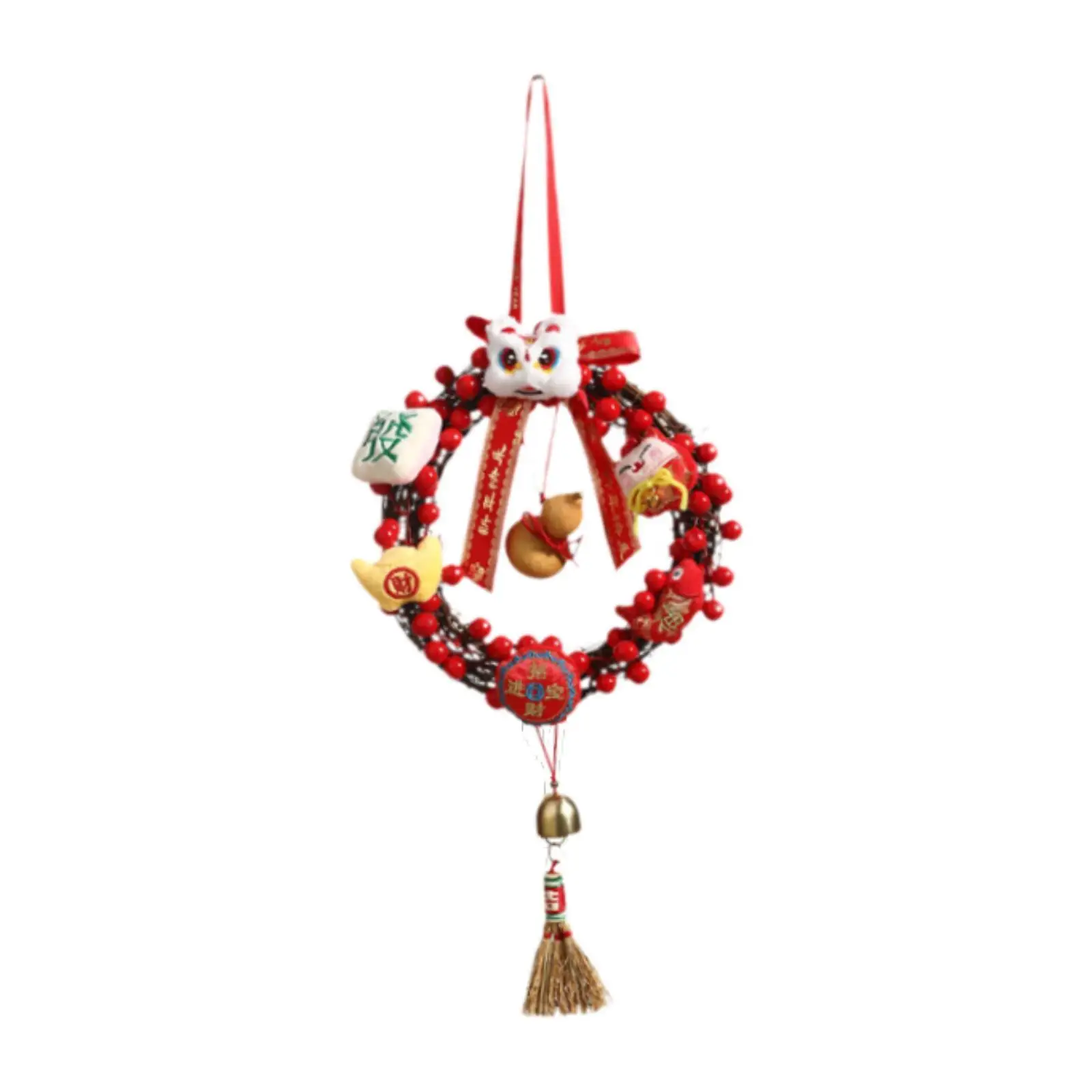 Chinese Lunar New Year Wreath Artificial Berries Wreath Round Front Door Wreath for Outdoor Porch Garden Celebration Supplies
Chinese Lunar New Year Wreath Artificial Berries Wreath Round Front Door Wreath for Outdoor Porch Garden Celebration Supplies