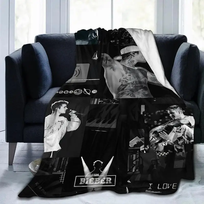 Retro style Justin Bieber pattern print super soft plush blanket - Four seasons comfortable sofa bedroom office Custom blankets
Retro style Justin Bieber pattern print super soft plush blanket - Four seasons comfortable sofa bedroom office Custom blankets