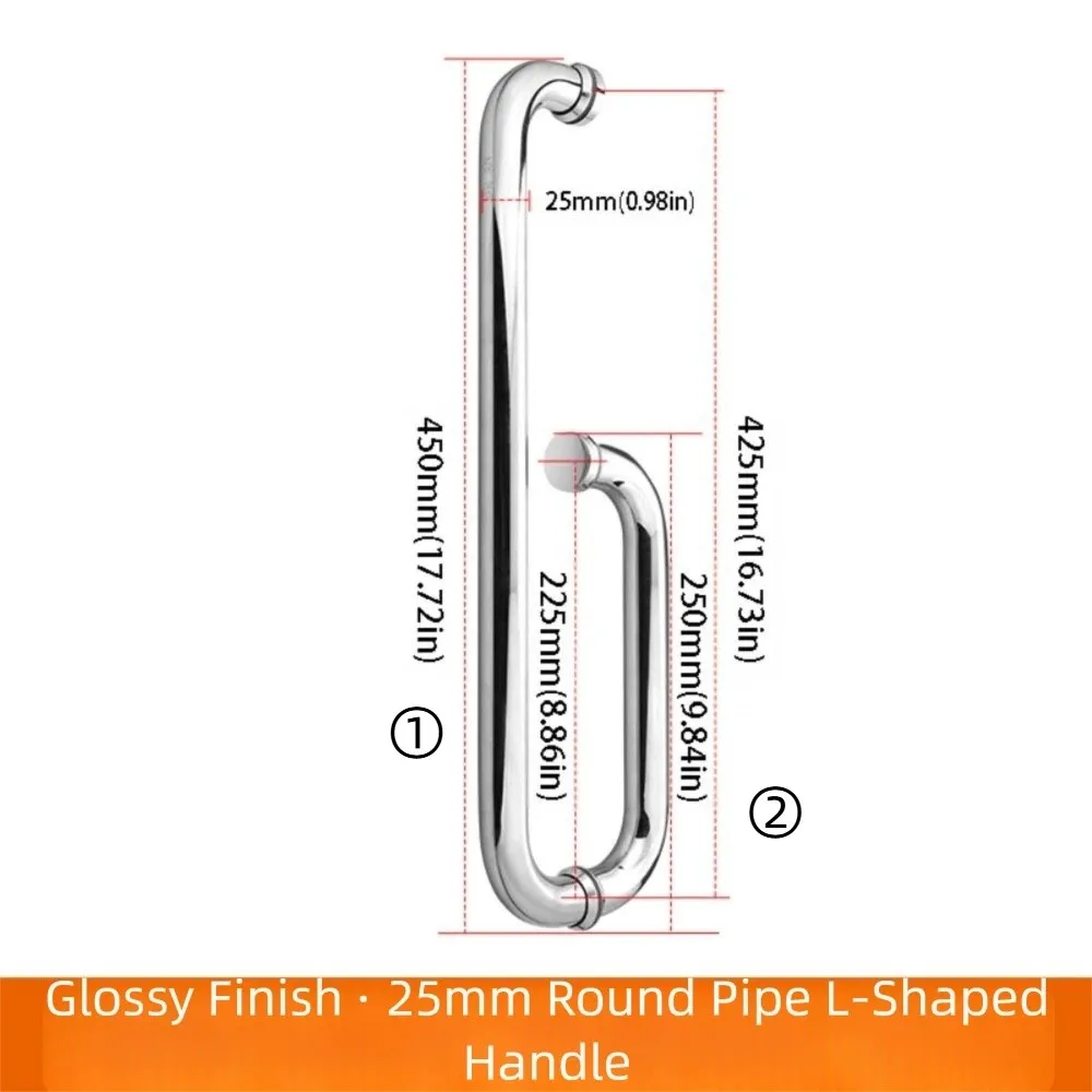 304 Stainless Steel Shower Room Handle Bright Black Finish Copper Core Glass Door Handle Thickened Design High-End Atmosphere
304 Stainless Steel Shower Room Handle Bright Black Finish Copper Core Glass Door Handle Thickened Design High-End Atmosphere