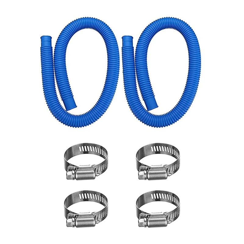 2Pcs Pool Pump Replacement Hoses For Above Groud Pools - Pool Hoses For Pool Filter Pump 607, 637 With 4 Clamps Easy To Use
2Pcs Pool Pump Replacement Hoses For Above Groud Pools - Pool Hoses For Pool Filter Pump 607, 637 With 4 Clamps Easy To Use