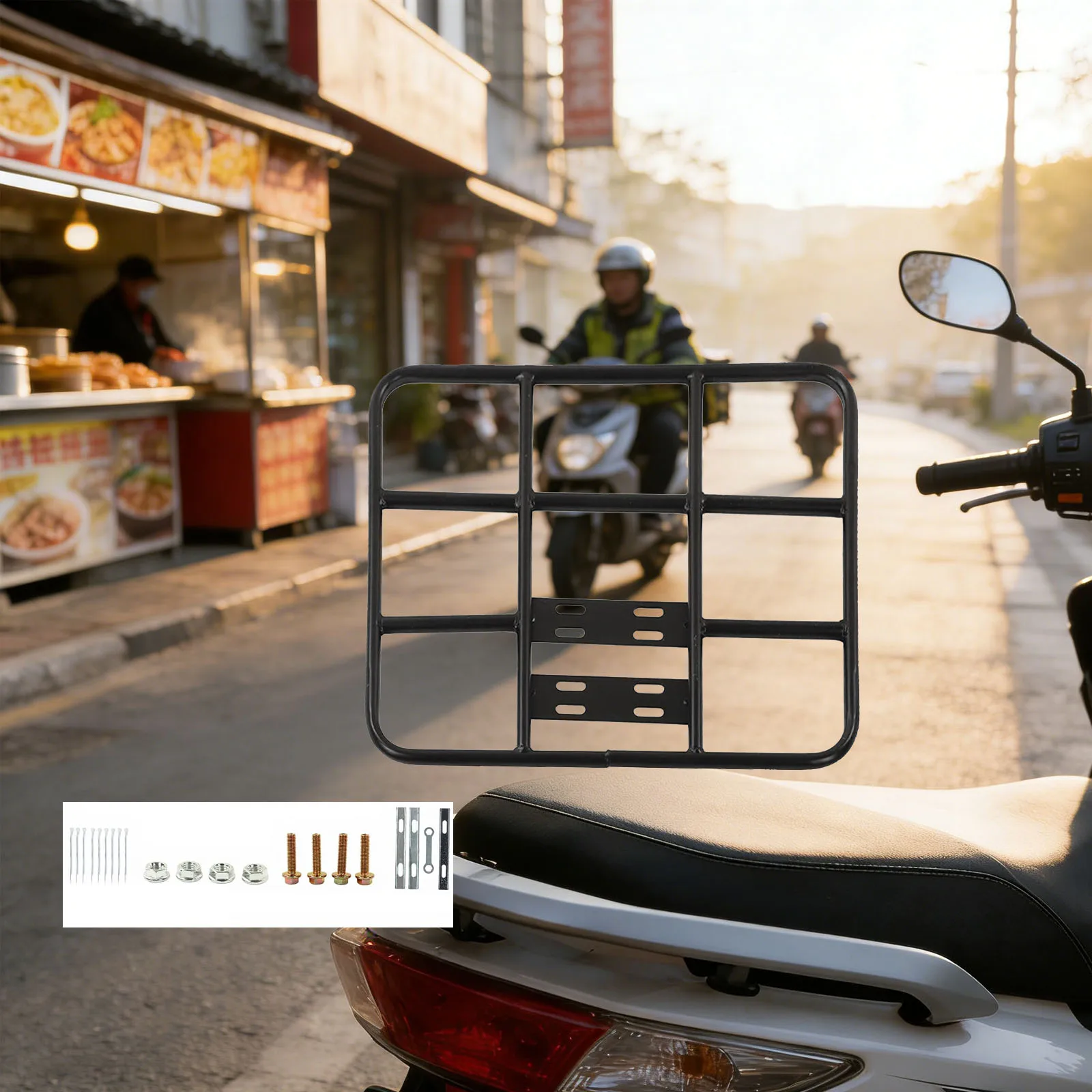 Кронштейн для коробки для доставки еды на электровелосипеде 53*43*2см, железное фиксированное крепление, основание-поддон, аксессуары для электровелосипедов, плоские полки
Кронштейн для коробки для доставки еды на электровелосипеде 53*43*2см, железное фиксированное крепление, основание-поддон, аксессуары для электровелосипедов, плоские полки