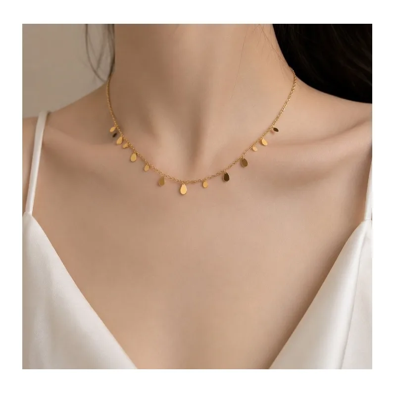 Simple Geometric Disc Necklace Femininity Titanium Steel Gold-plated Neck Chain Niche Design Versatile Jewelry
Simple Geometric Disc Necklace Femininity Titanium Steel Gold-plated Neck Chain Niche Design Versatile Jewelry