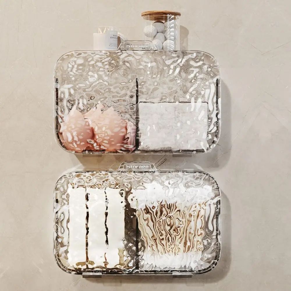 Transparent Makeup Cotton Storage Box Dustproof Glacier Pattern Bathroom Cotton Swab Organizer Wall Mounted No Drill
Transparent Makeup Cotton Storage Box Dustproof Glacier Pattern Bathroom Cotton Swab Organizer Wall Mounted No Drill