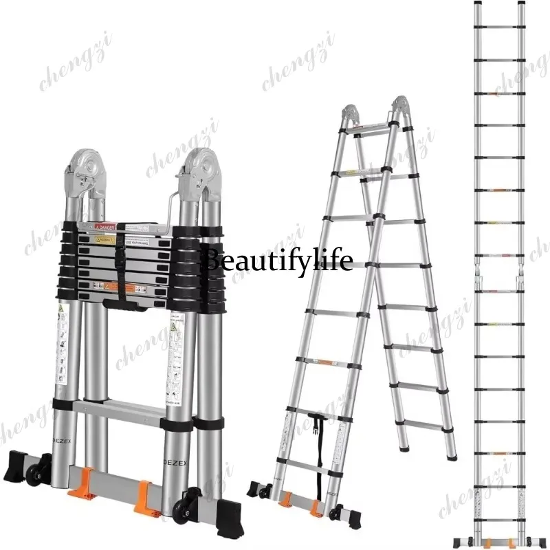 A81 Aluminum Multi Function Telescopic Ladder Folding Portable Extension Heavy Duty Engineering Step Ladder For Home Use
A81 Aluminum Multi Function Telescopic Ladder Folding Portable Extension Heavy Duty Engineering Step Ladder For Home Use