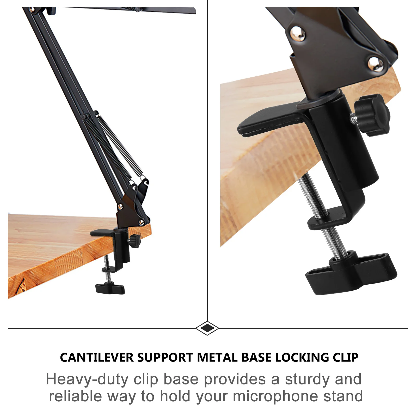 2Pcs Metal Base Microphone Stand Strong Grip Table Fixed Clip for Mic Mounting No Damage to Desktop Surface Finish
2Pcs Metal Base Microphone Stand Strong Grip Table Fixed Clip for Mic Mounting No Damage to Desktop Surface Finish