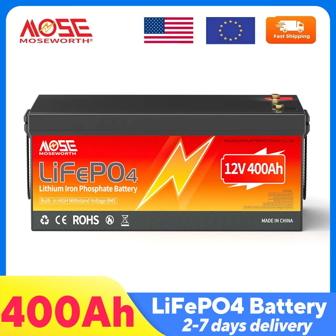 Аккумулятор MOSEWORTH 12В 400Ач LiFePO4 с BMS 200А, литий-железо-фосфатный, глубокого разряда, для дома, лодок, активного отдыха, автодомов и кемперов
Аккумулятор MOSEWORTH 12В 400Ач LiFePO4 с BMS 200А, литий-железо-фосфатный, глубокого разряда, для дома, лодок, активного отдыха, автодомов и кемперов