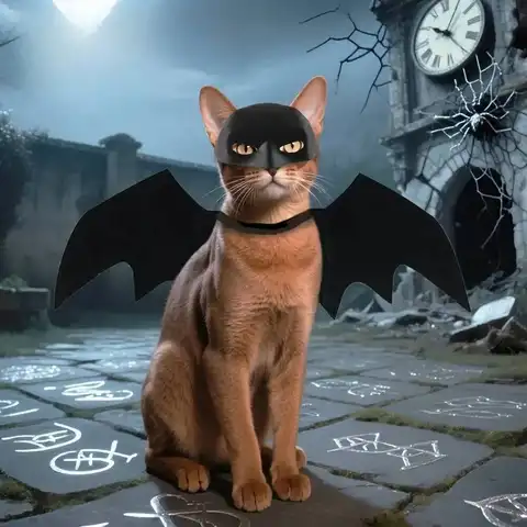 Halloween Pet Black Bat Costume Set with Mask Wing for Cats Dogs Creative Cosplay Cat Dog Halloween Festival Party Pet Supplies