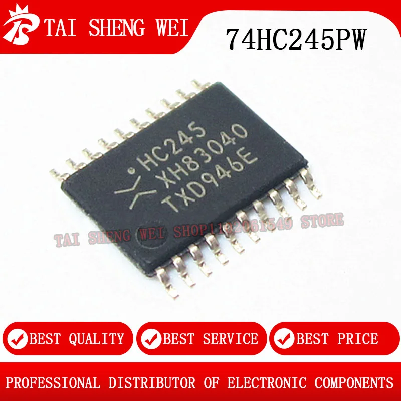 10 шт. новый оригинальный 74HC245PW TSSOP-20 74HC245 чип приемопередатчика окта-шины с тремя состояниями, новый
10 шт. новый оригинальный 74HC245PW TSSOP-20 74HC245 чип приемопередатчика окта-шины с тремя состояниями, новый
