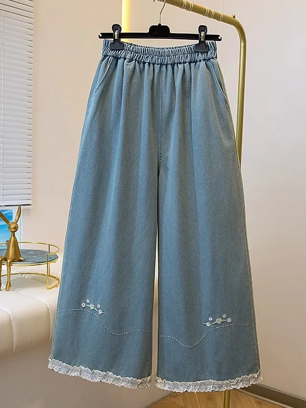 Свободные широкие джинсы с высокой талией, летние большие размеры 300, эластичная талия, утягивающий подол, прямой крой для мужчин и женщин
Свободные широкие джинсы с высокой талией, летние большие размеры 300, эластичная талия, утягивающий подол, прямой крой для мужчин и женщин