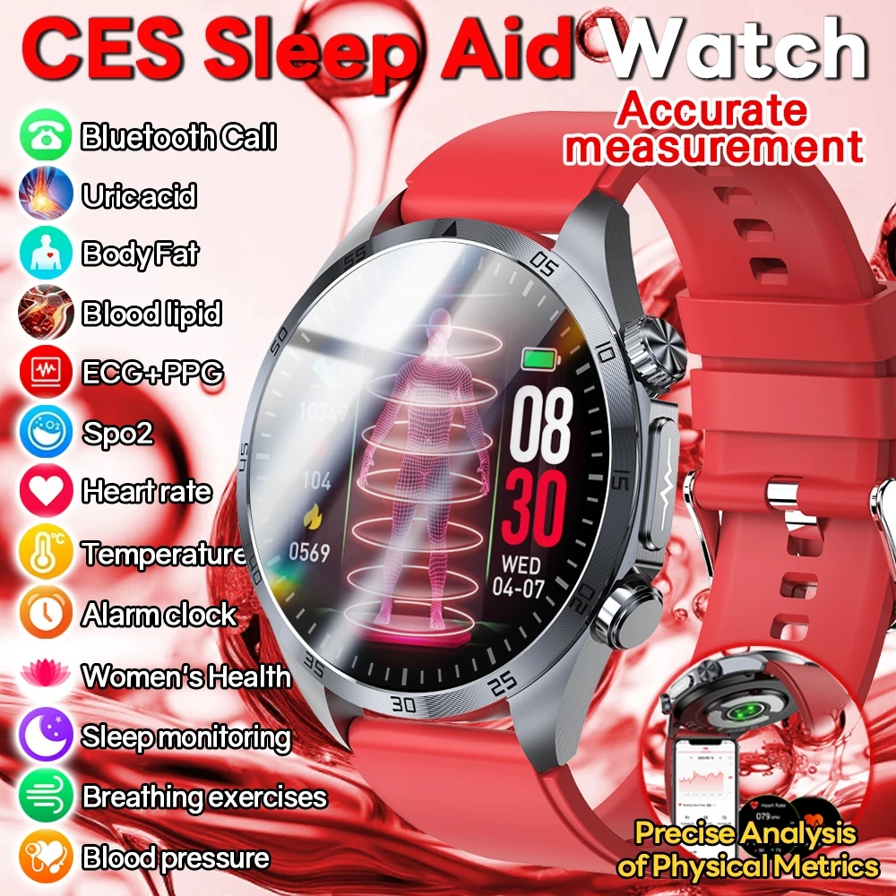New CES Scientific Sleep Aid Smart Watch Men Pulse Therapy Health Monitoring Lipid Detection ECG+PPG Bluetooth Call Smartwatch
New CES Scientific Sleep Aid Smart Watch Men Pulse Therapy Health Monitoring Lipid Detection ECG+PPG Bluetooth Call Smartwatch