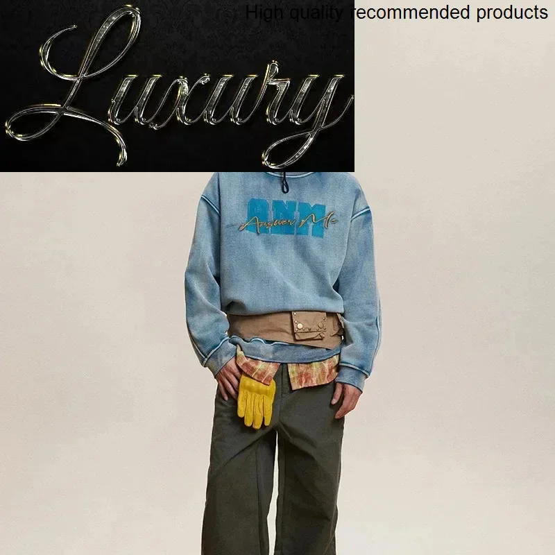 Sweatshirts Washed Embroidery Autumn Vintage Men Streetwear Fashion Loose Casual Pullover Sweatshirts Tops Outerwear
Sweatshirts Washed Embroidery Autumn Vintage Men Streetwear Fashion Loose Casual Pullover Sweatshirts Tops Outerwear