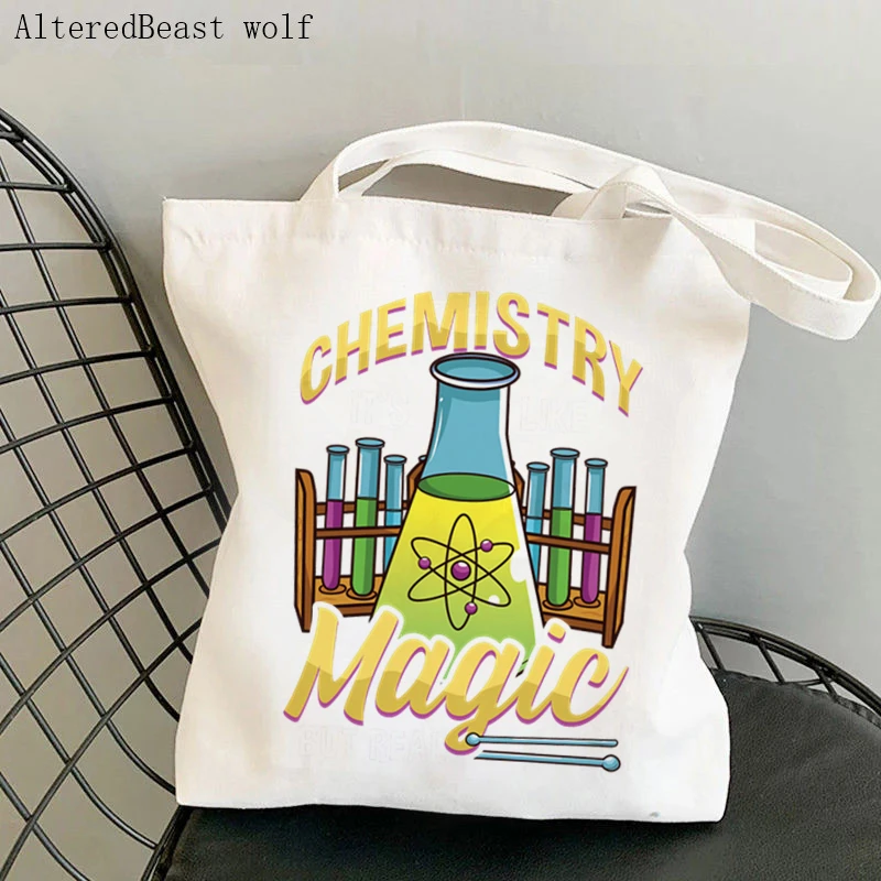 Women Shopping Bag funny Science Chemistry its like magic Tote Bag Harajuku Canvas Teacher supplies handbag Tote Shoulder Bag
Women Shopping Bag funny Science Chemistry its like magic Tote Bag Harajuku Canvas Teacher supplies handbag Tote Shoulder Bag