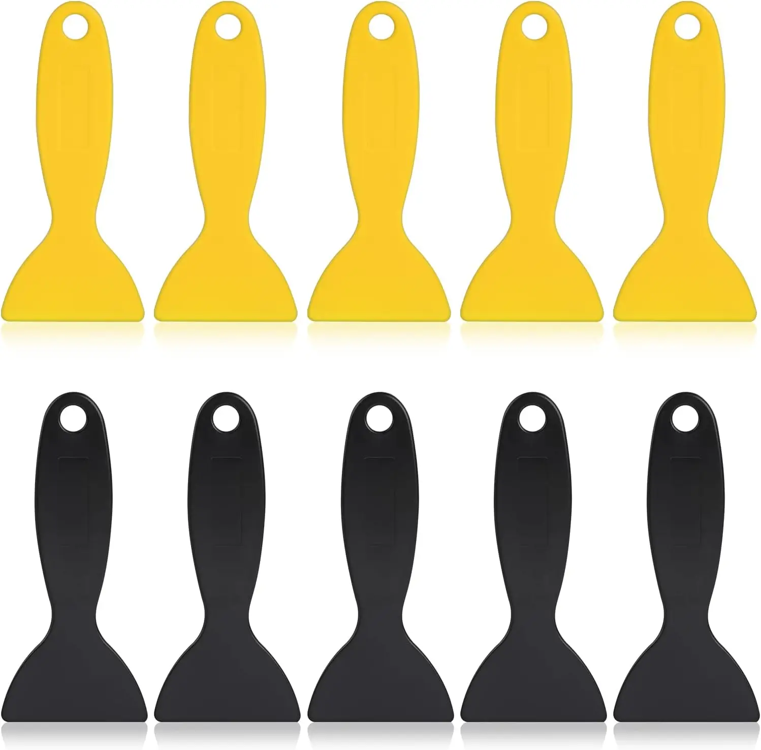 10-Pack Plastic Scrapers for Resin, Putty, Decals & Wallpaper - Flexible Spatula Tools
10-Pack Plastic Scrapers for Resin, Putty, Decals & Wallpaper - Flexible Spatula Tools