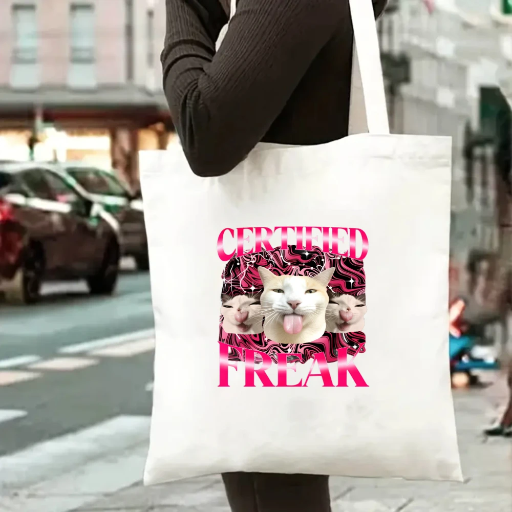 "Professional Yapper" Funny Cat Collage Canvas Tote Bag, Humorous Cat Lover Shoulder Bag
"Professional Yapper" Funny Cat Collage Canvas Tote Bag, Humorous Cat Lover Shoulder Bag