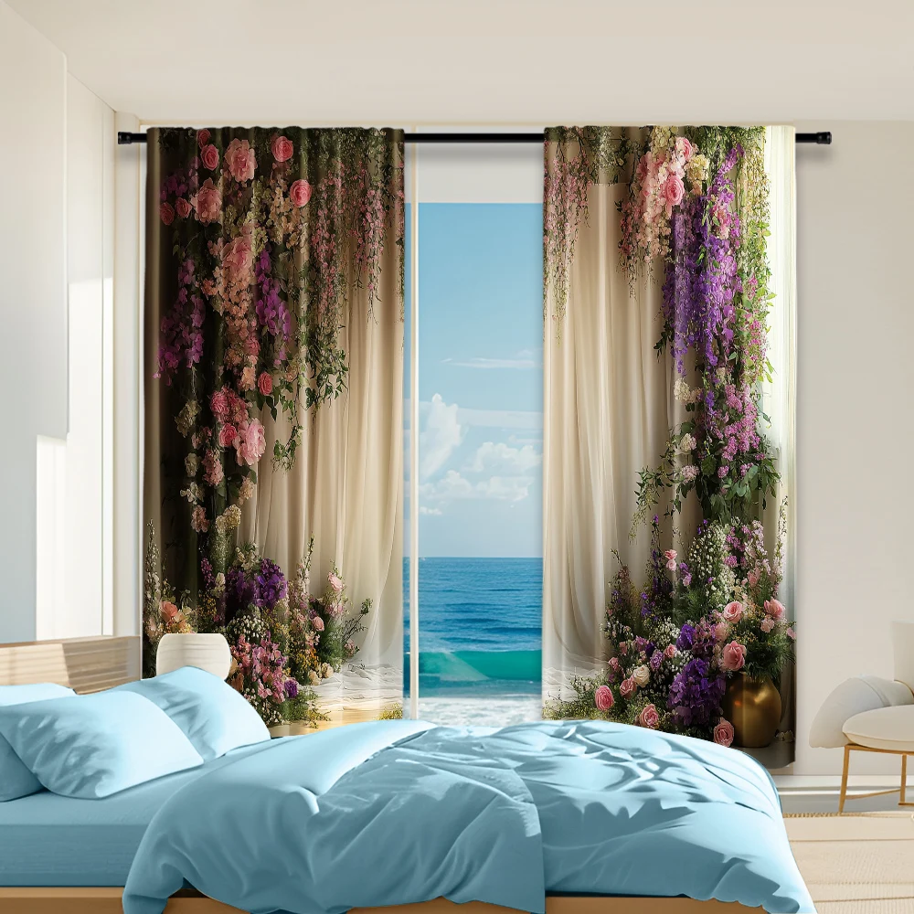 2 pcs, versatile polyester transparent curtains for home decoration Wedding for use in bedrooms and living rooms
2 pcs, versatile polyester transparent curtains for home decoration Wedding for use in bedrooms and living rooms