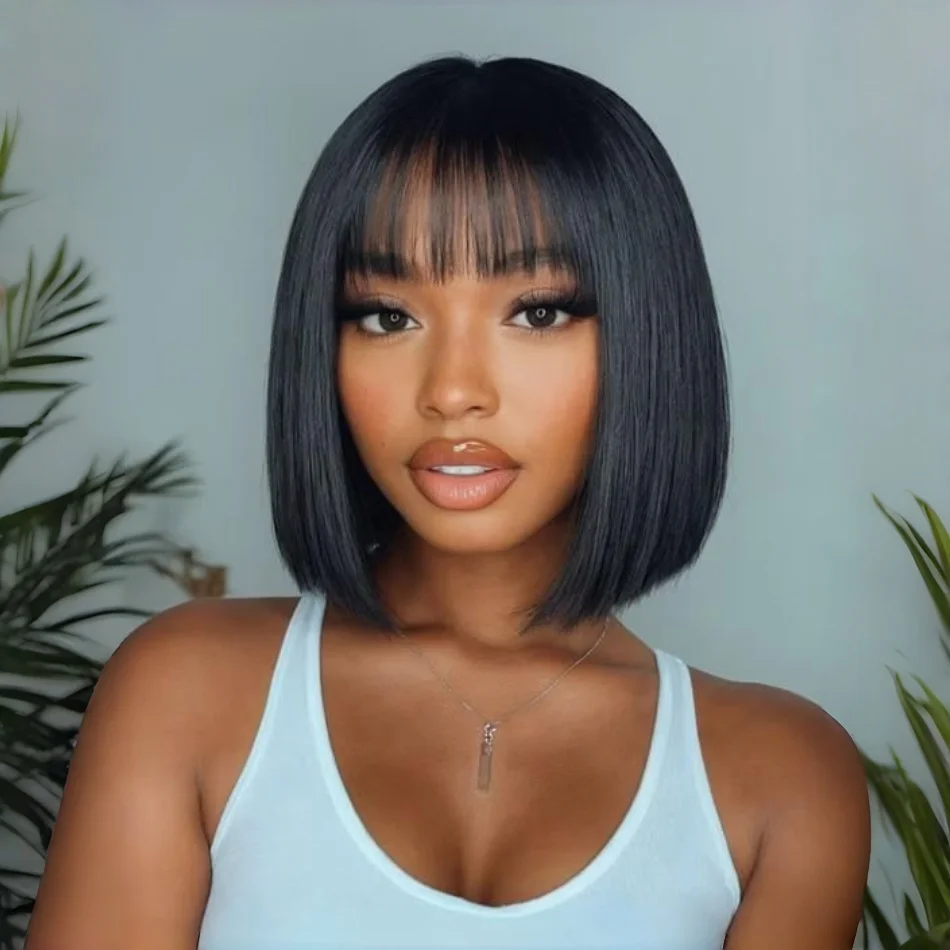 8 париков из натуральных волос, 16 дюймов, прямые, короткие, в стиле боб, с челкой, полностью машинной работы, с кружевной вставкой 3x1, с центральным пробором, для чернокожих женщин
8 париков из натуральных волос, 16 дюймов, прямые, короткие, в стиле боб, с челкой, полностью машинной работы, с кружевной вставкой 3x1, с центральным пробором, для чернокожих женщин