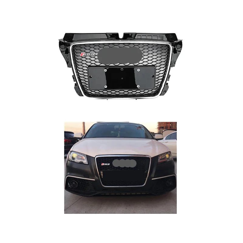 2008-2013 A3 S3 8p Передняя решетка Замена RS3 Стиль Хромированный АБС-пластик Новый Audi A3 8p Сотовая решетка
2008-2013 A3 S3 8p Передняя решетка Замена RS3 Стиль Хромированный АБС-пластик Новый Audi A3 8p Сотовая решетка