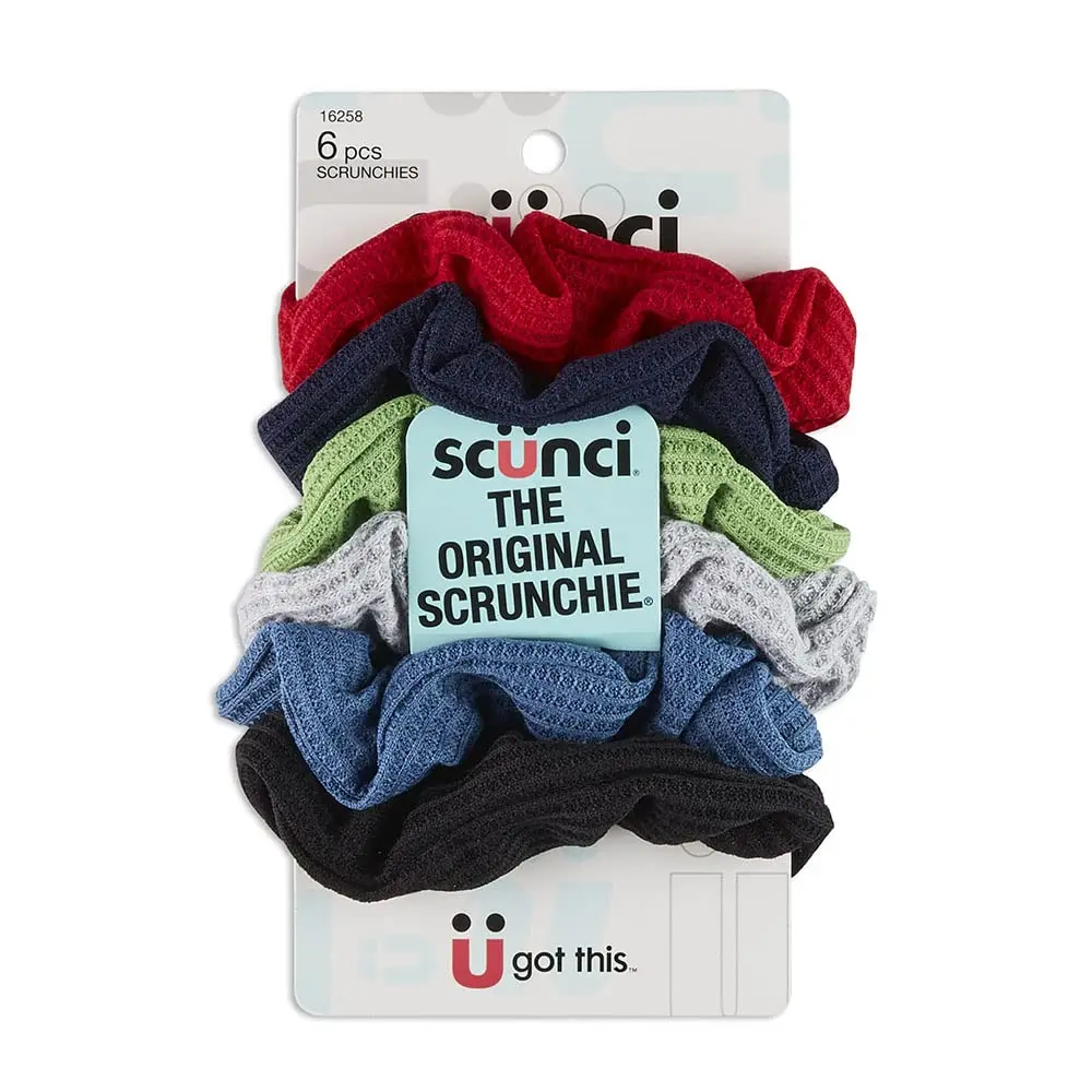 Waffle Knit Scrunchie Set 6-Pack Hair Ties for Women Non-Slip Soft Fabric
Waffle Knit Scrunchie Set 6-Pack Hair Ties for Women Non-Slip Soft Fabric