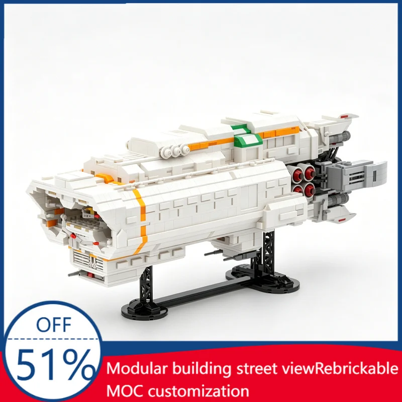 NEW 4038PCS Canterbury Space Ship Model Custom Building Blocks Sci Fi DIY Assembly Educational Toy Birthday Gift For Children's
NEW 4038PCS Canterbury Space Ship Model Custom Building Blocks Sci Fi DIY Assembly Educational Toy Birthday Gift For Children's