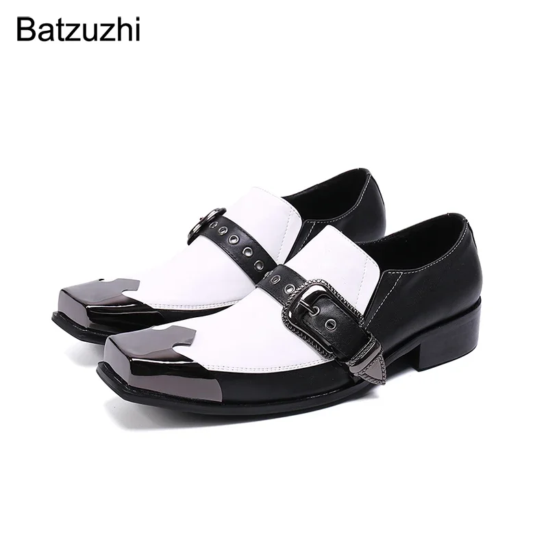 Batzuzhi Formal Business Leather Dress Shoes Men Square Toe Men's Shoes Black and White Leather Party and Wedding Shoes Men!
Batzuzhi Formal Business Leather Dress Shoes Men Square Toe Men's Shoes Black and White Leather Party and Wedding Shoes Men!