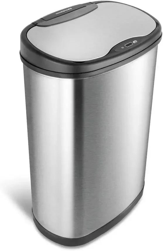 13 Gallon Oval Automatic Trash Can, 50L Touchless Motion Sensor Garbage Can with Odor-Sealing Lid & One-Touch Manual Mode, Silve
13 Gallon Oval Automatic Trash Can, 50L Touchless Motion Sensor Garbage Can with Odor-Sealing Lid & One-Touch Manual Mode, Silve