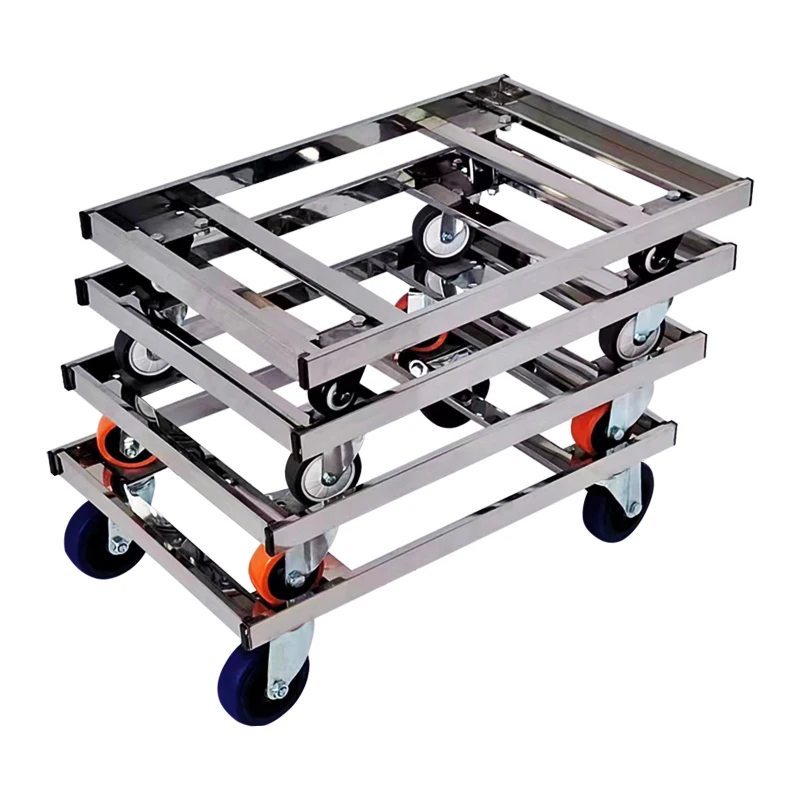 Stainless steel hollow car casters flat anti-static turnover car portable mobile pallet car
Stainless steel hollow car casters flat anti-static turnover car portable mobile pallet car