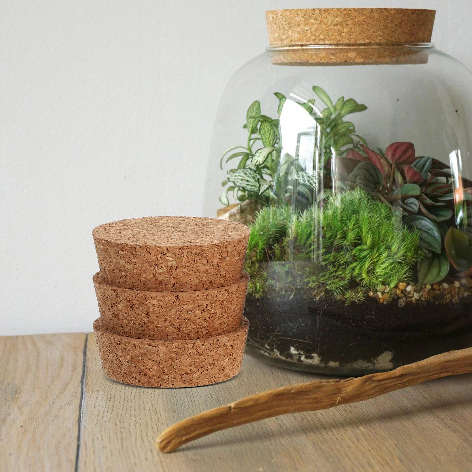 6Pcs Cork Lids for Hydroponic Vase Glass Jar Planter 64.5x20x58mm Rustic Cork Top Moisture Retaining Reusable Lid for Plant
6Pcs Cork Lids for Hydroponic Vase Glass Jar Planter 64.5x20x58mm Rustic Cork Top Moisture Retaining Reusable Lid for Plant