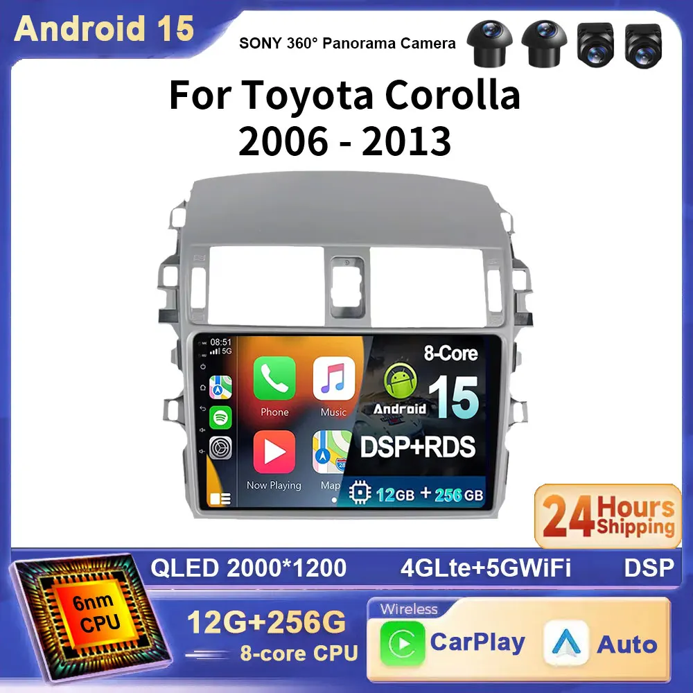Для Toyota Land Cruiser 200 V8 2007-2015 Android 15 QLED 2K 4G WiFi BT DSP DVD GPS CarPlay 360 Панорамная камера Автомобильное радио
Для Toyota Land Cruiser 200 V8 2007-2015 Android 15 QLED 2K 4G WiFi BT DSP DVD GPS CarPlay 360 Панорамная камера Автомобильное радио