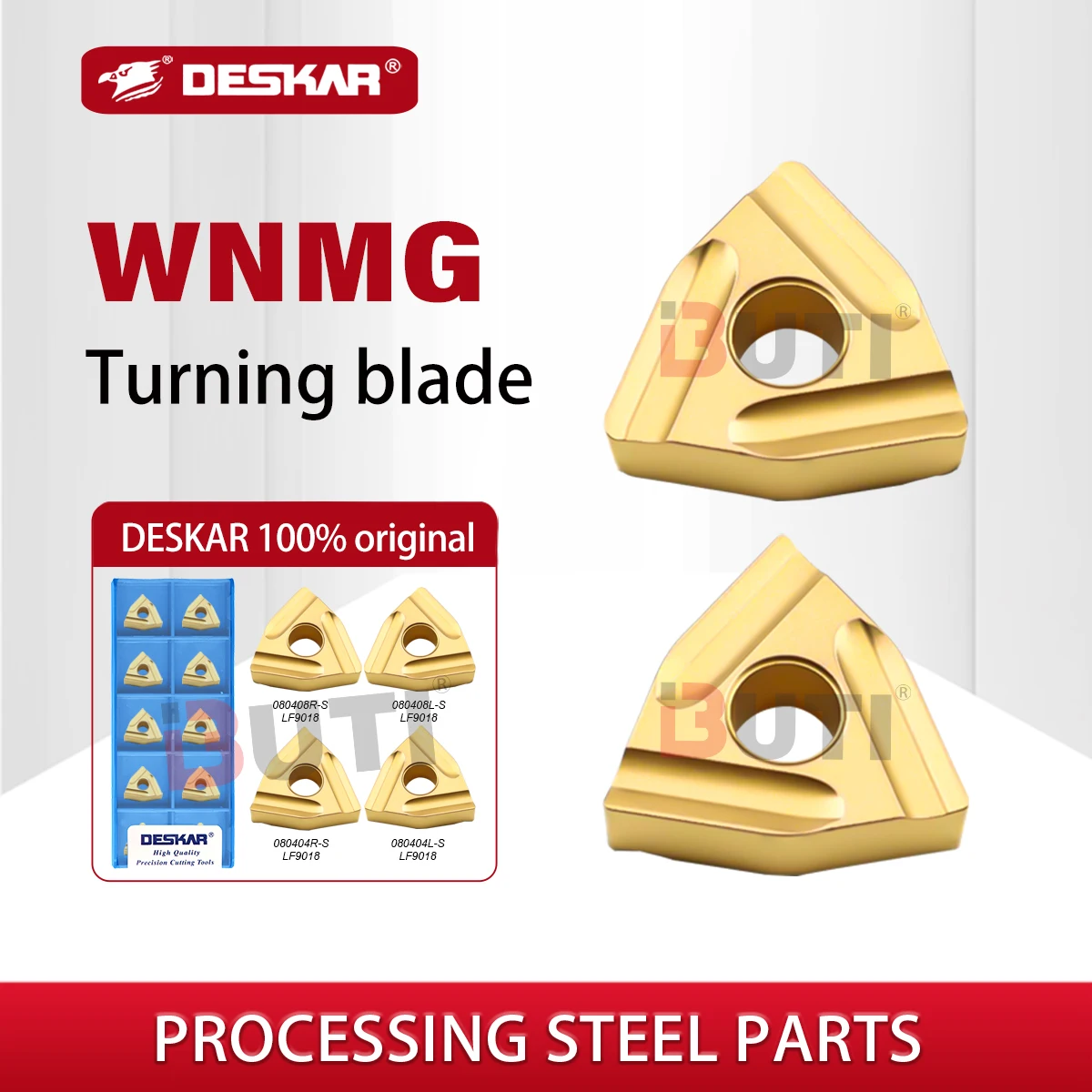 DESKAR 100% Original WNMG080404 WNMG080408R WNMG080408L S LF9018 Carbide Insert Turning Tools Insert CNC Lathe Cutting For Steel
DESKAR 100% Original WNMG080404 WNMG080408R WNMG080408L S LF9018 Carbide Insert Turning Tools Insert CNC Lathe Cutting For Steel