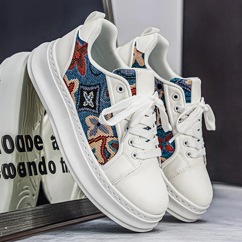 Chunky Sneaker Men Designer Board Shoes Fashion Casual Microfiber Leather Fabric Breathable Height Increased Flat Platform Shoes
Chunky Sneaker Men Designer Board Shoes Fashion Casual Microfiber Leather Fabric Breathable Height Increased Flat Platform Shoes