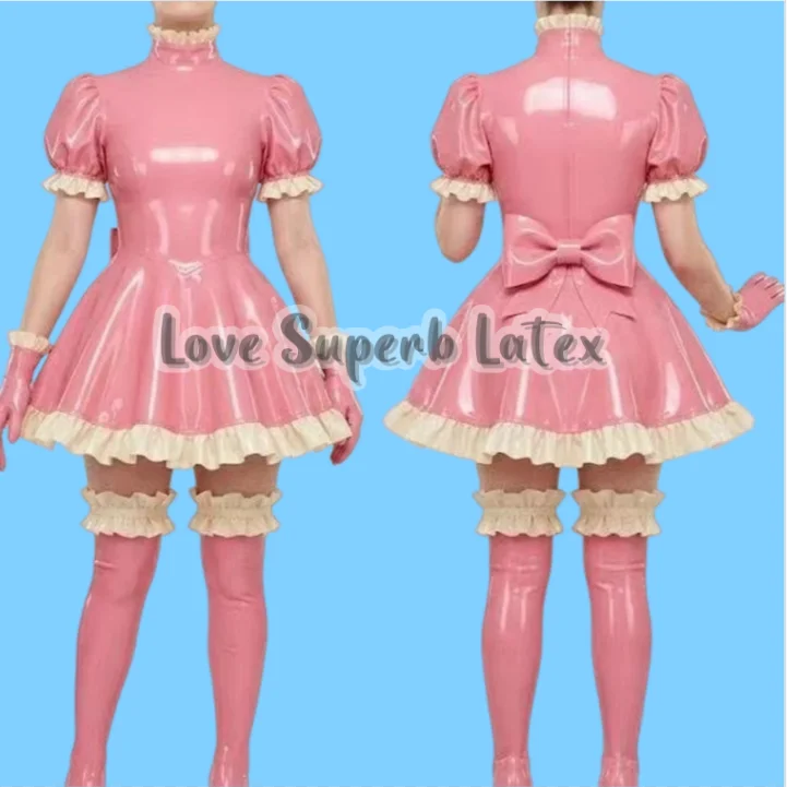 Latex Cosplay Maid Uniform Dress with Stockings ( no gloves)Halloween Wear
Latex Cosplay Maid Uniform Dress with Stockings ( no gloves)Halloween Wear