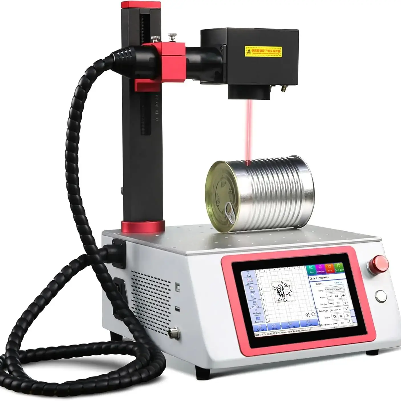 L6plus Fiber Laser Marking Machine Metal Engraving Machine 20W for QRcode,Barcode,Serial Number/Date,coding Printer Logo Printer
L6plus Fiber Laser Marking Machine Metal Engraving Machine 20W for QRcode,Barcode,Serial Number/Date,coding Printer Logo Printer