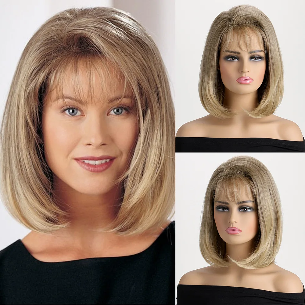 Synthetic Short Curly Wig with Bangs Fashion Cosplay Party Hairpiece Women Micro Wave Style Natural Look
Synthetic Short Curly Wig with Bangs Fashion Cosplay Party Hairpiece Women Micro Wave Style Natural Look