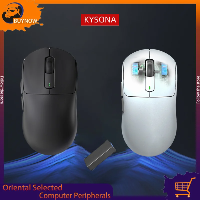 Kysona M600 Черная PAW3395 Беспроводная игровая киберспортивная мышь 55 г 26000 точек на дюйм 6 кнопок Оптическая PAM3395 Компьютерная мышь для портативных ПК
Kysona M600 Черная PAW3395 Беспроводная игровая киберспортивная мышь 55 г 26000 точек на дюйм 6 кнопок Оптическая PAM3395 Компьютерная мышь для портативных ПК
