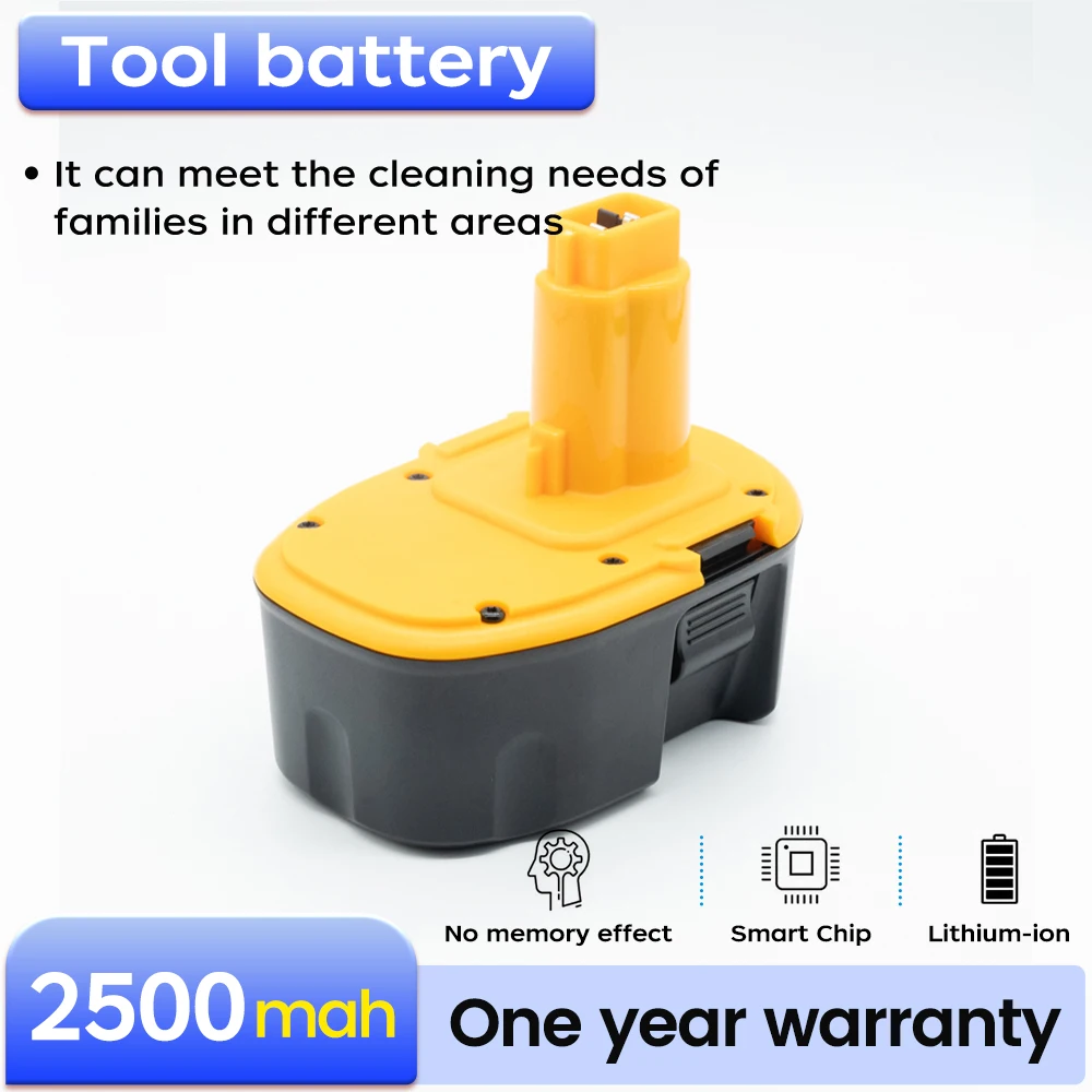 BNN GJD-Dewait 14.4V 2.5A (Ni-MH) Ni-MH Replacement Battery for Dewalt Power Tools Compatible with DE9074/DC9071/DE9037 Tools
BNN GJD-Dewait 14.4V 2.5A (Ni-MH) Ni-MH Replacement Battery for Dewalt Power Tools Compatible with DE9074/DC9071/DE9037 Tools