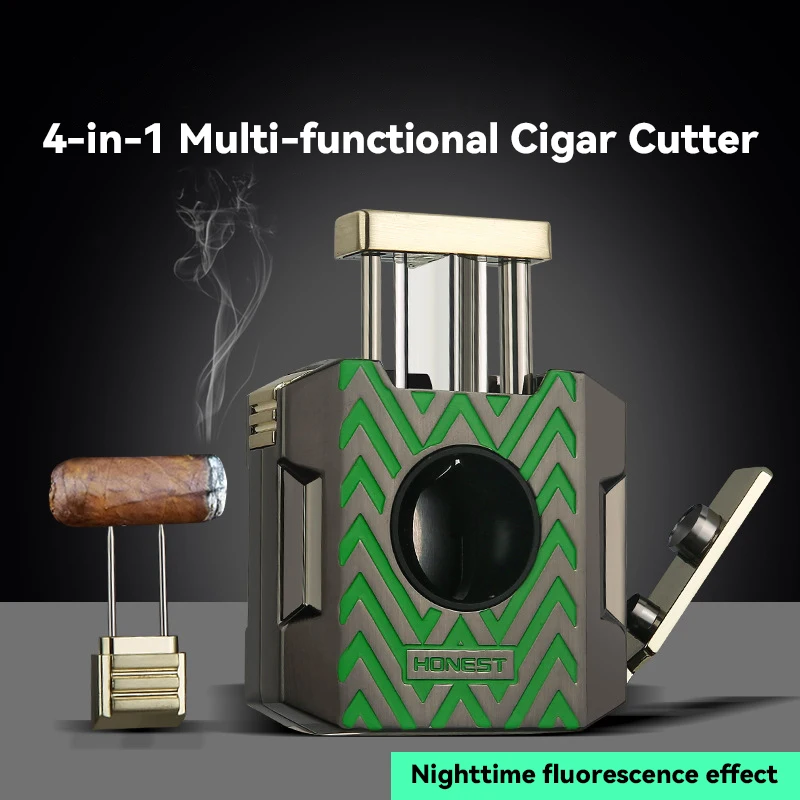 BOLTIFY Luxury Cigar Accessories Metal Cigar Cutter Integrated With Puncher V Cutter Needle Holder Gift for Cigar Smokers
BOLTIFY Luxury Cigar Accessories Metal Cigar Cutter Integrated With Puncher V Cutter Needle Holder Gift for Cigar Smokers