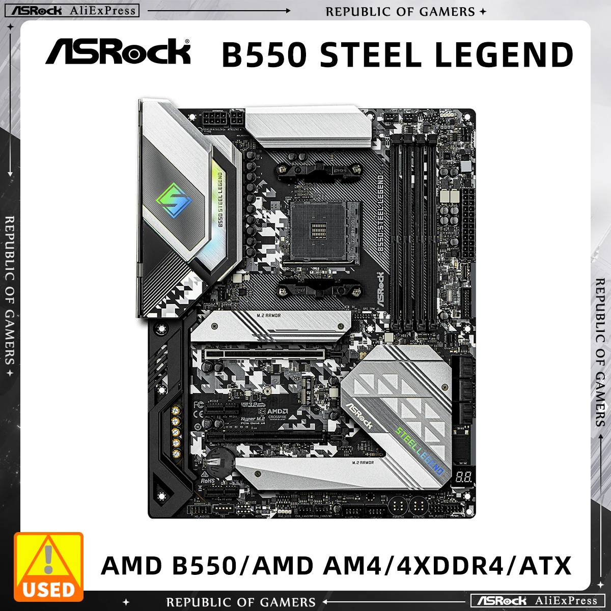 Материнская плата ASRock B550 Steel Legend с поддержкой AMD Ryzen 7 5800X3D 5700X3D R5 5600X3D 5900X 3600X 5600GCPU 4xDDR4 M.2 PCIe4.0 ATX
Материнская плата ASRock B550 Steel Legend с поддержкой AMD Ryzen 7 5800X3D 5700X3D R5 5600X3D 5900X 3600X 5600GCPU 4xDDR4 M.2 PCIe4.0 ATX