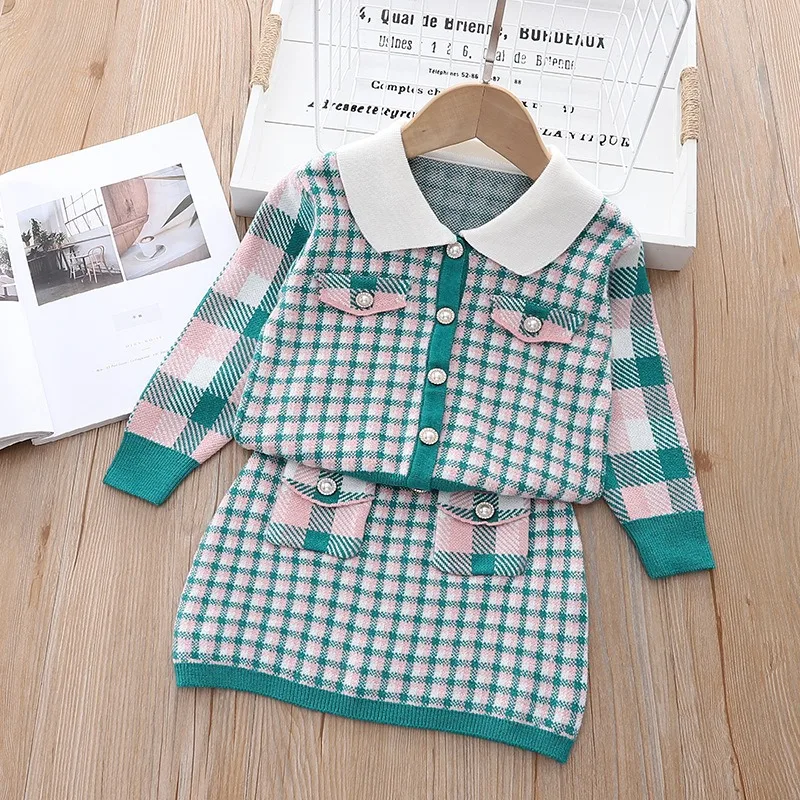 Autumn Winter Girl Small Fragrant Wind Wool Suit Skirt Children Internet Celebrity Polo Collar Single-row Jacket Hip Skirt 2 Set
Autumn Winter Girl Small Fragrant Wind Wool Suit Skirt Children Internet Celebrity Polo Collar Single-row Jacket Hip Skirt 2 Set