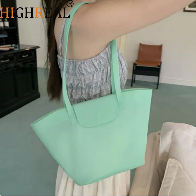Summer Candy-colored Jelly Tote High Quality Frosted Texture Lightweight Casual Shoulder Bag Cute Girly Dopamine-color Jelly Bag
Summer Candy-colored Jelly Tote High Quality Frosted Texture Lightweight Casual Shoulder Bag Cute Girly Dopamine-color Jelly Bag