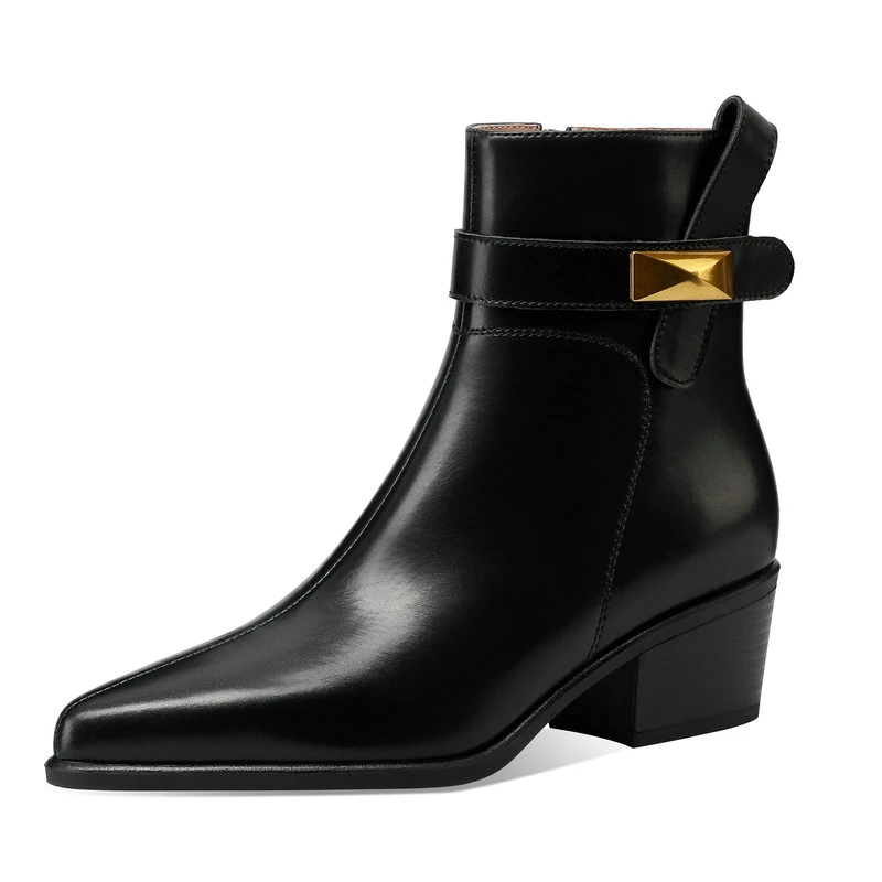 Women Ankle Boots Autumn Winter Pointed Toe Square Med Heels Genuine Leather Office Ladies Shoes Woman Size 34-40
Women Ankle Boots Autumn Winter Pointed Toe Square Med Heels Genuine Leather Office Ladies Shoes Woman Size 34-40