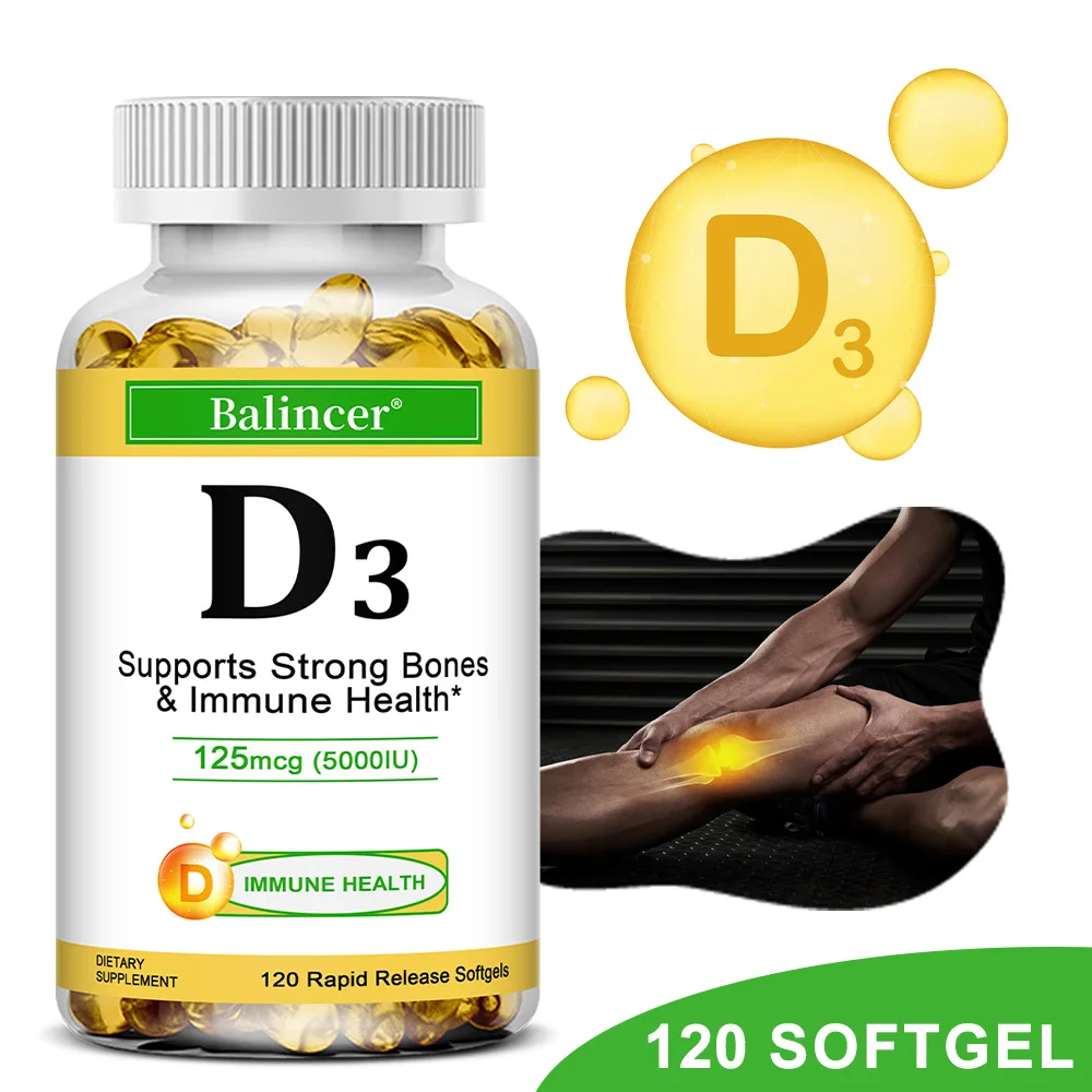 Vitamin D3 5000 IU - Supports Strong Bones & Immune Health - Gluten Free Non-GMO Vitamin D Supplement
Vitamin D3 5000 IU - Supports Strong Bones & Immune Health - Gluten Free Non-GMO Vitamin D Supplement