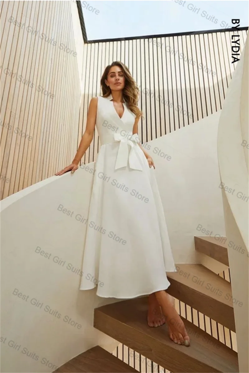 White Summer Women Suit Long Prom Dress Sexy V Neck Sleeveless Belted Formal Office Lady Cotton Jacket Customized Wedding Coat
White Summer Women Suit Long Prom Dress Sexy V Neck Sleeveless Belted Formal Office Lady Cotton Jacket Customized Wedding Coat