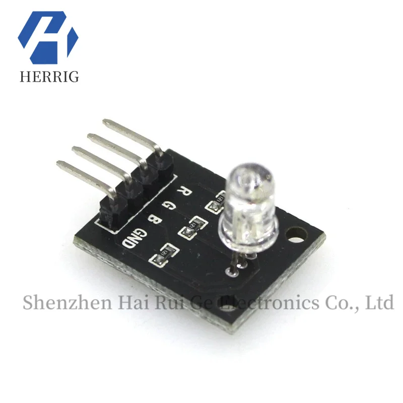 RGB LED tri color light module, red, blue, green tri color full-color light module, microcontroller tri color LED light module
RGB LED tri color light module, red, blue, green tri color full-color light module, microcontroller tri color LED light module