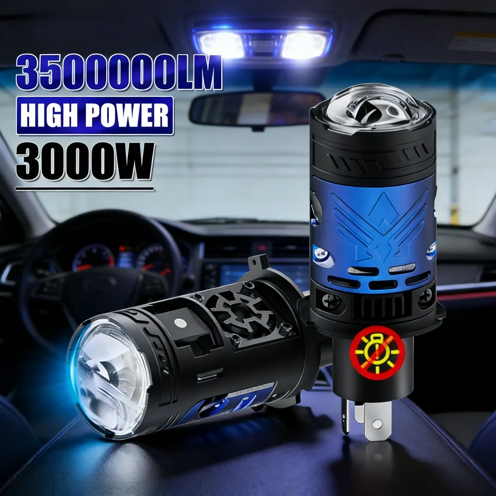 H4/9003/HB2 LED Headlight Bulb with Projector Lens & Canbus, Super Bright 6000K White Hi/Lo Beam for Car and Motorcycle 2PCS
H4/9003/HB2 LED Headlight Bulb with Projector Lens & Canbus, Super Bright 6000K White Hi/Lo Beam for Car and Motorcycle 2PCS