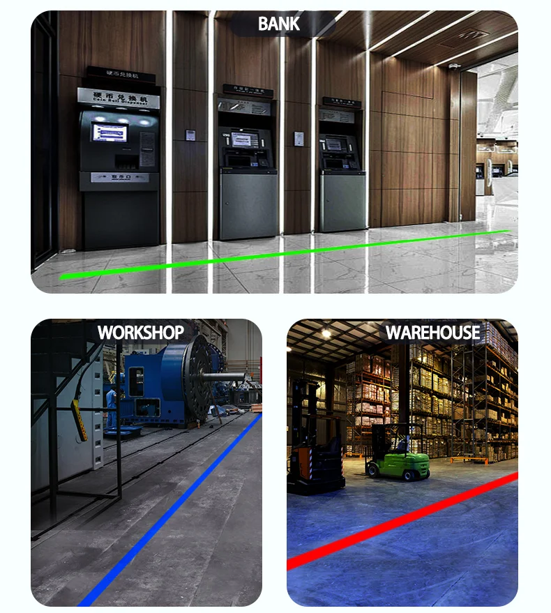 Industrial line lights with safety warning signs in factory workshops
Industrial line lights with safety warning signs in factory workshops