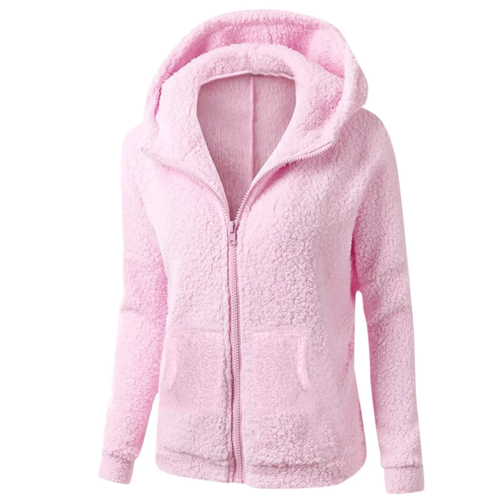Autumn And Winter Women's Fashion Solid Colour Sweatshirt Loose Softy Hooded Plush Zip Up Jacket All-Match Simple Keep Warm Top
Autumn And Winter Women's Fashion Solid Colour Sweatshirt Loose Softy Hooded Plush Zip Up Jacket All-Match Simple Keep Warm Top