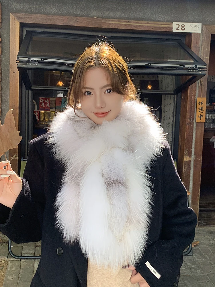 2025 Women Real Fox Fur Scarf Handmade Stretch Fur Scarf Genuine Girls Natural Fur Ring Cowl Snood Scarves Winter
2025 Women Real Fox Fur Scarf Handmade Stretch Fur Scarf Genuine Girls Natural Fur Ring Cowl Snood Scarves Winter